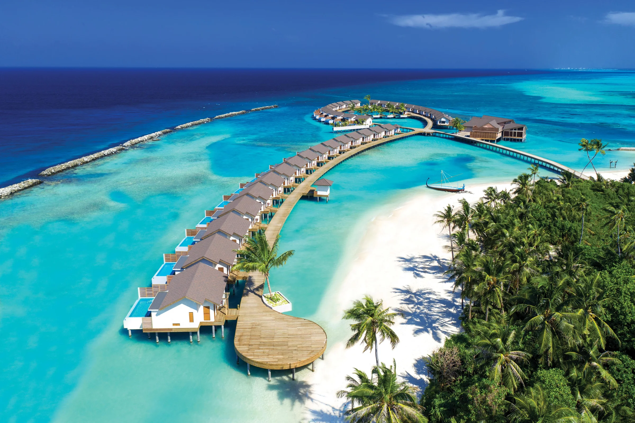 Aerial view of the island, Atmosphere Kanifushi
