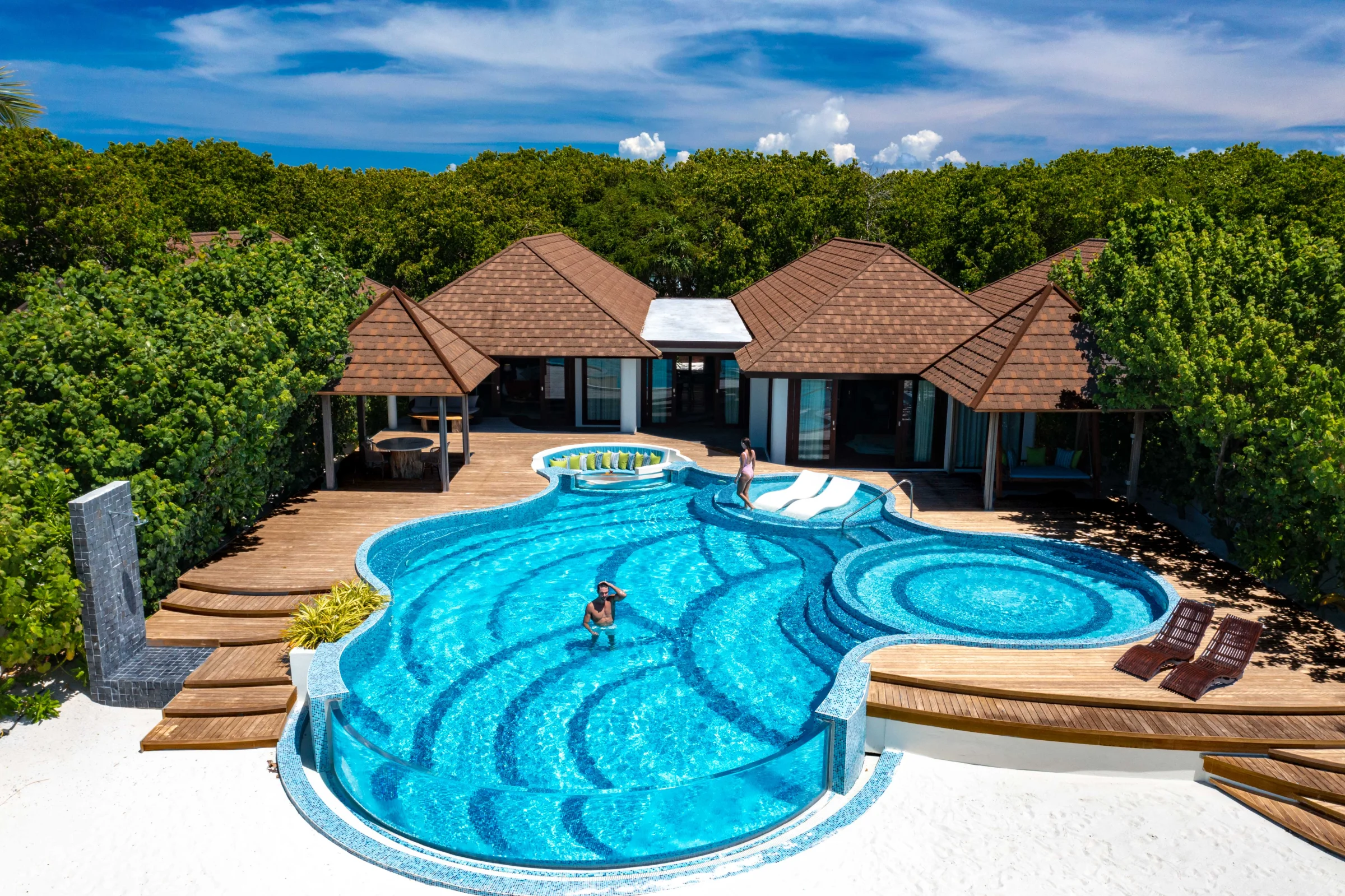 Aerial view of the Kanifushi Residence, Atmosphere Kanifushi