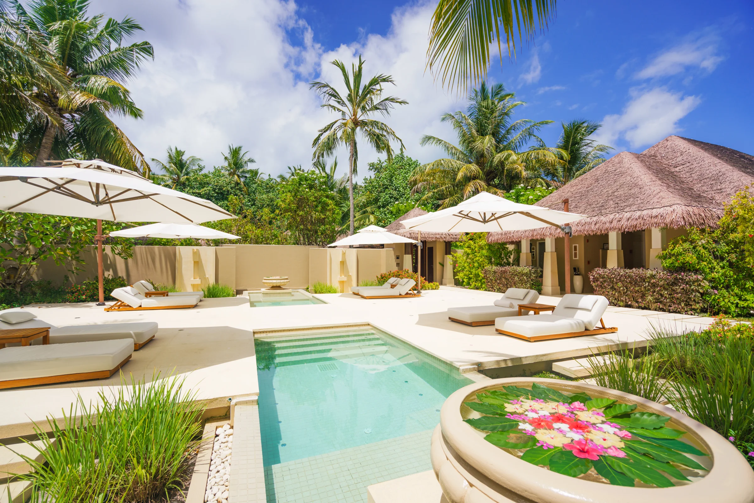 AySpa pool and relaxation area, Ayada Maldives