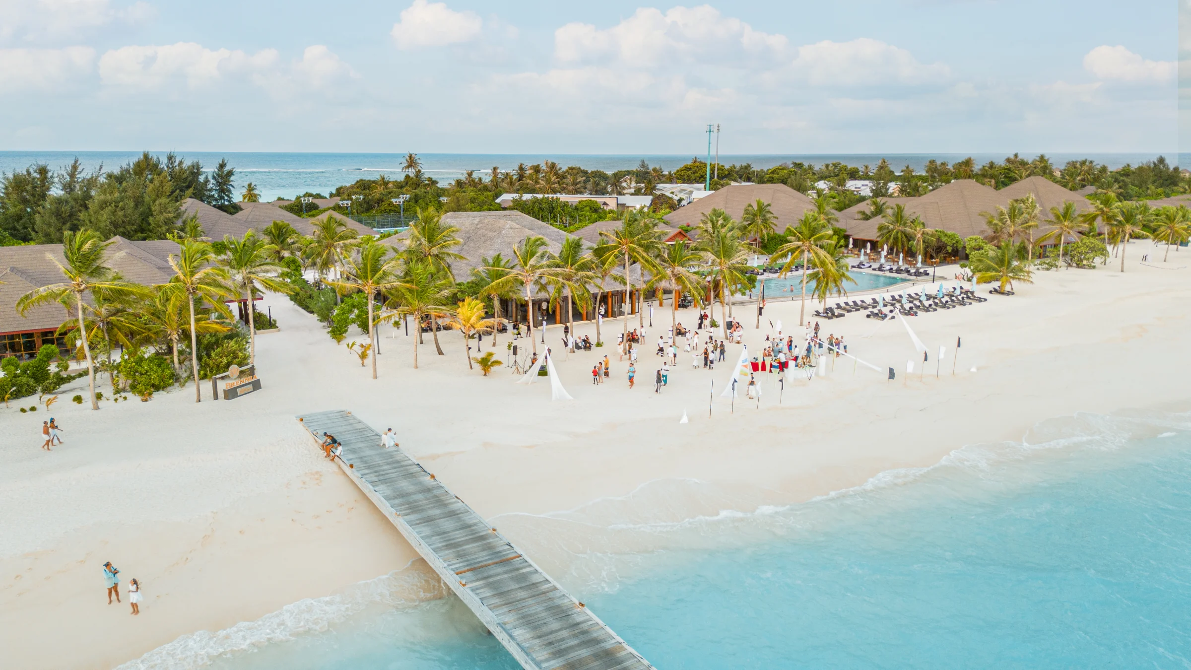 Beach party by the jetty, Brennia Kottefaru
