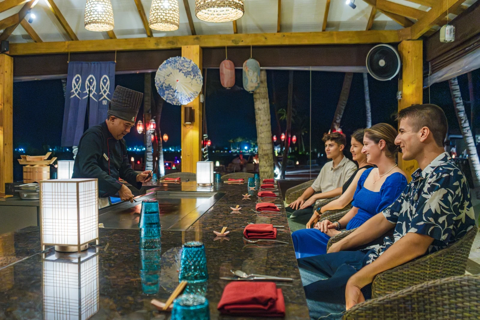 Japanese Corner teppanyaki restaurant, Joy Island by Cocoon