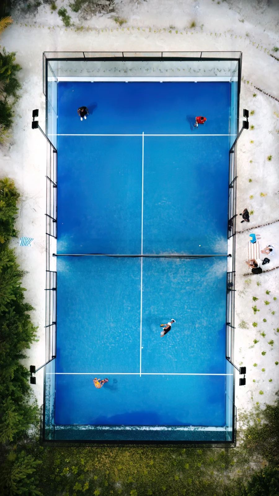 Tennis court, Joy Island by Cocoon
