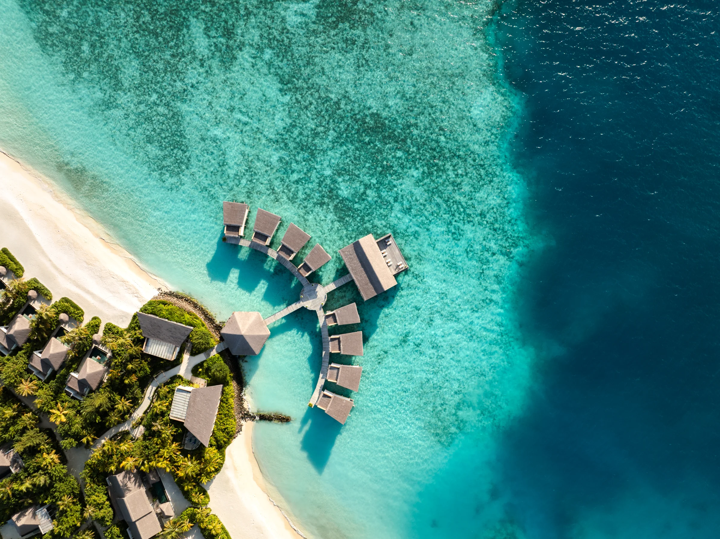 Amingiri Spa & Hammam aerial, Hilton Amingiri Maldives