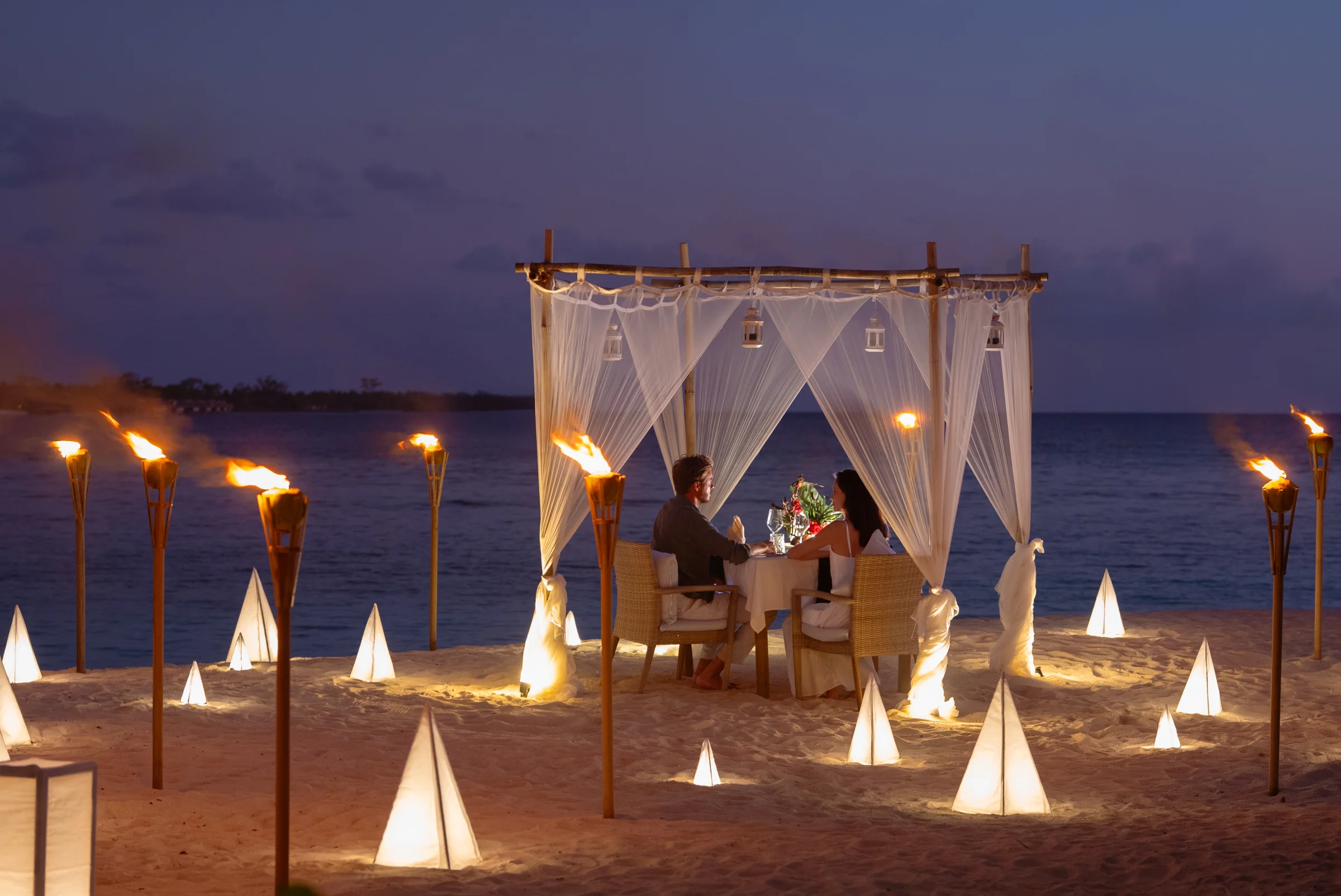 Private beach dinner at sunset, OBLU Nature Helengeli