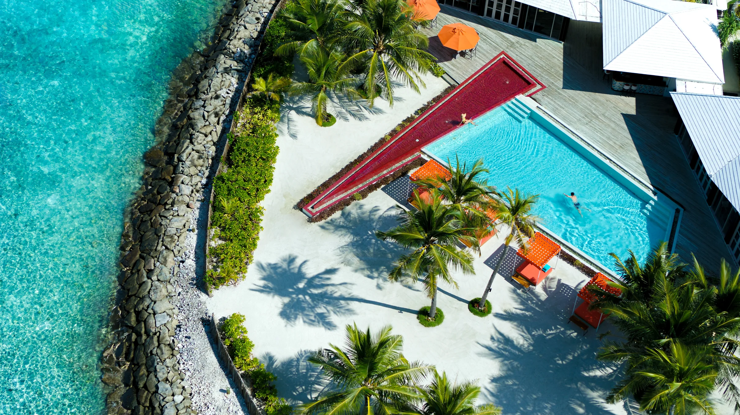 Aerial view of the island, OBLU Select Sangeli