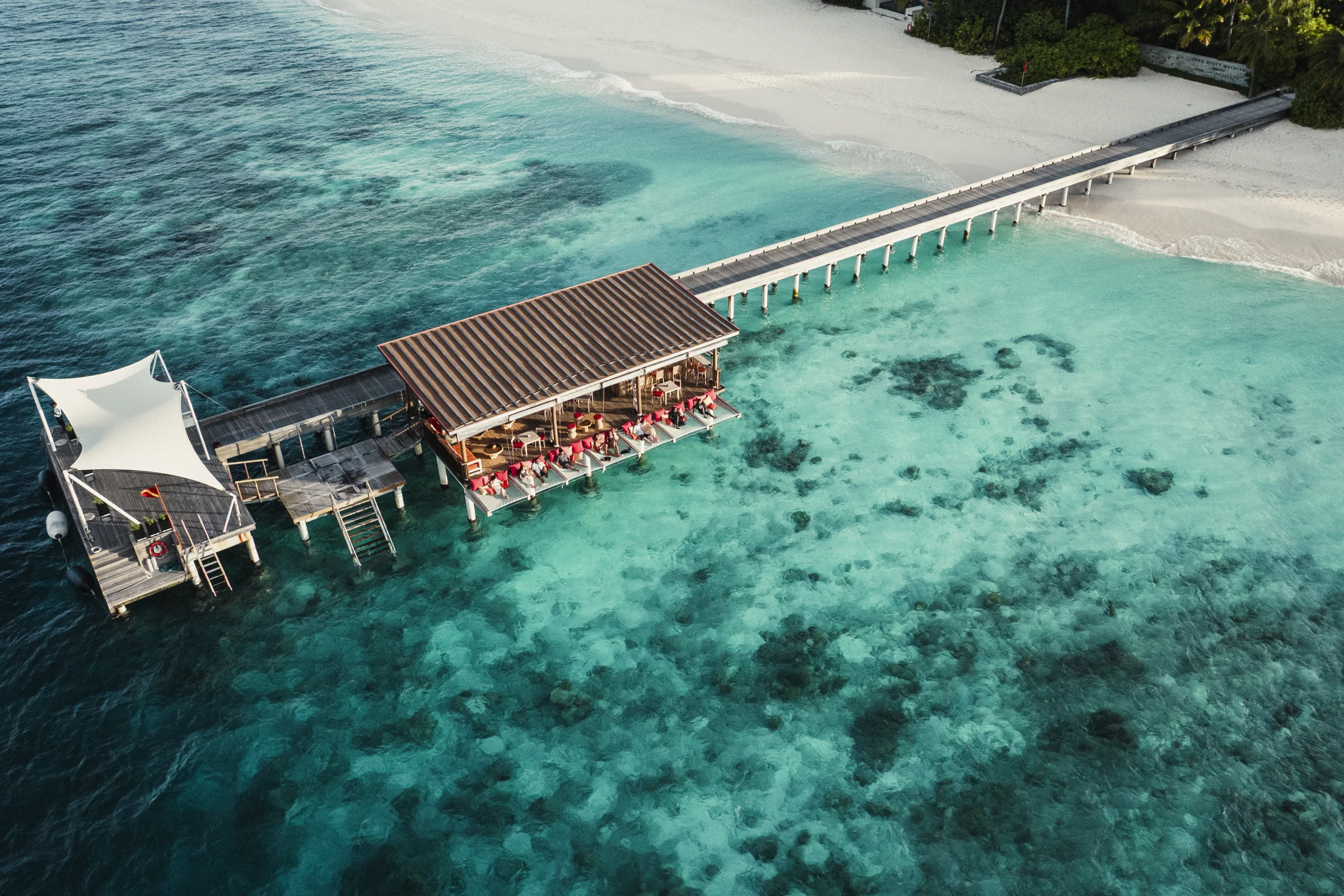 ParkHyatt aerial, Park Hyatt Maldives Hadahaa