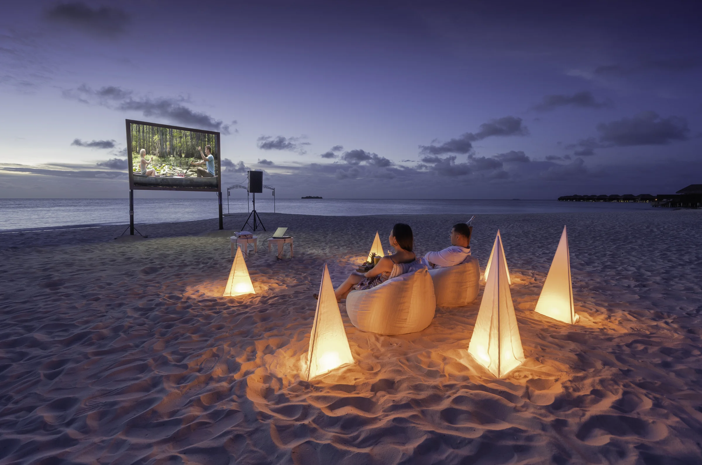 Private cinema on the beach, Ayada Maldives