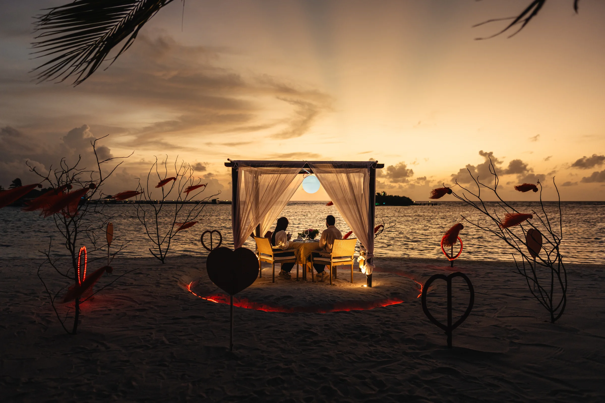Romantic dinner on the beach, Adaaran Select Hudhuranfushi