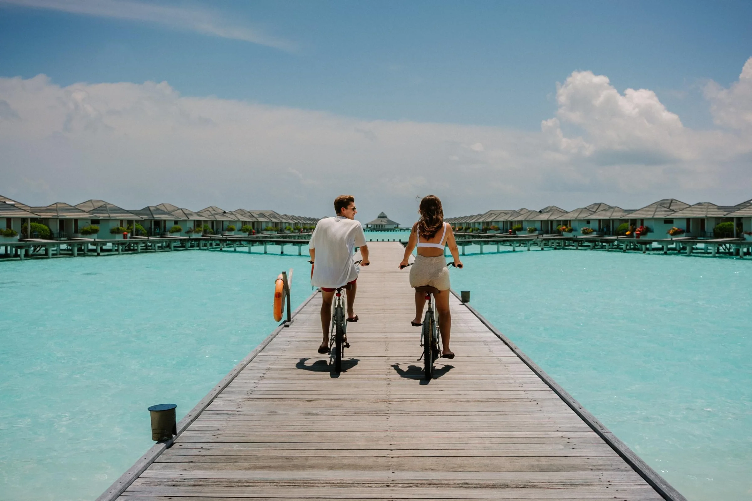 Couple bicycle, Villa Park Sun Island