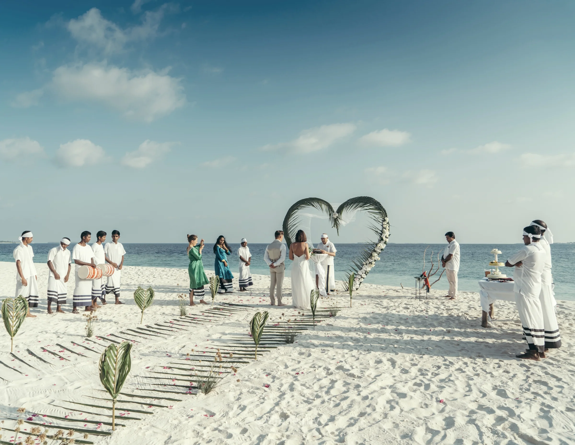 Beach wedding ceremony, Coco Palm Dhuni Kolhu