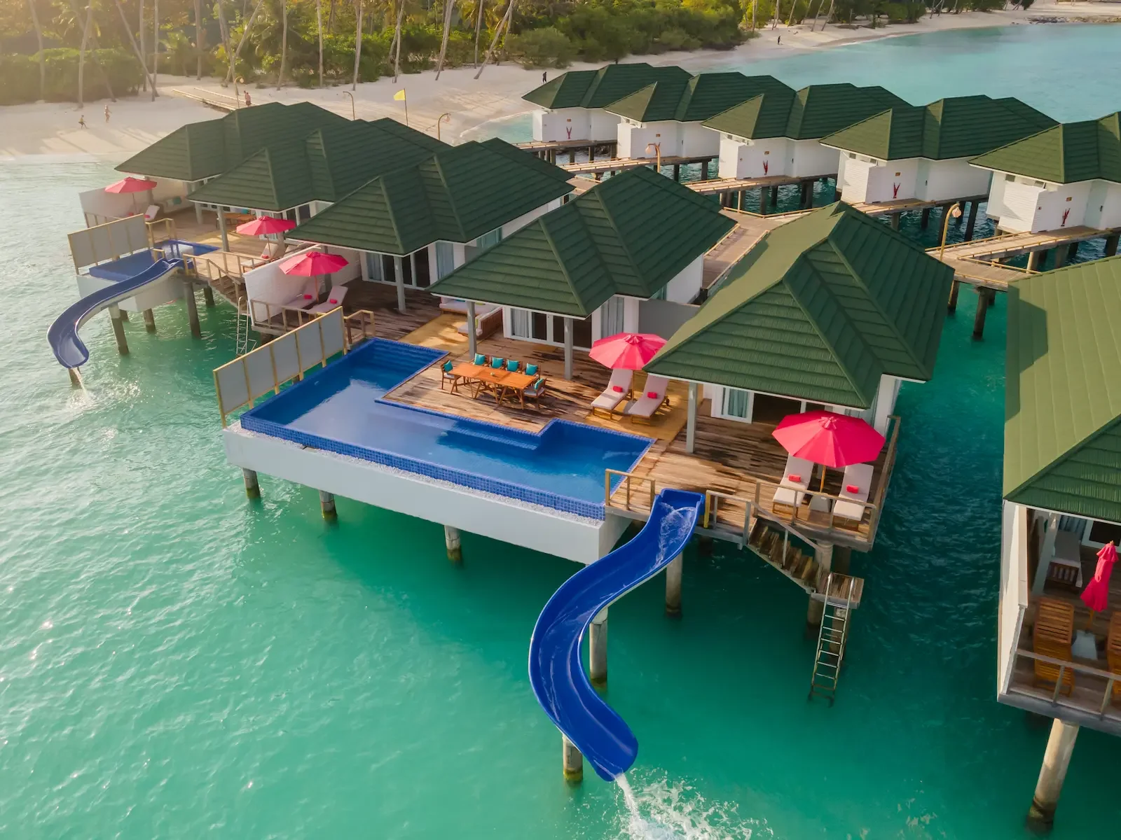 Three Bedroom Lagoon Villa with Pool + Slide, Siyam World Maldives