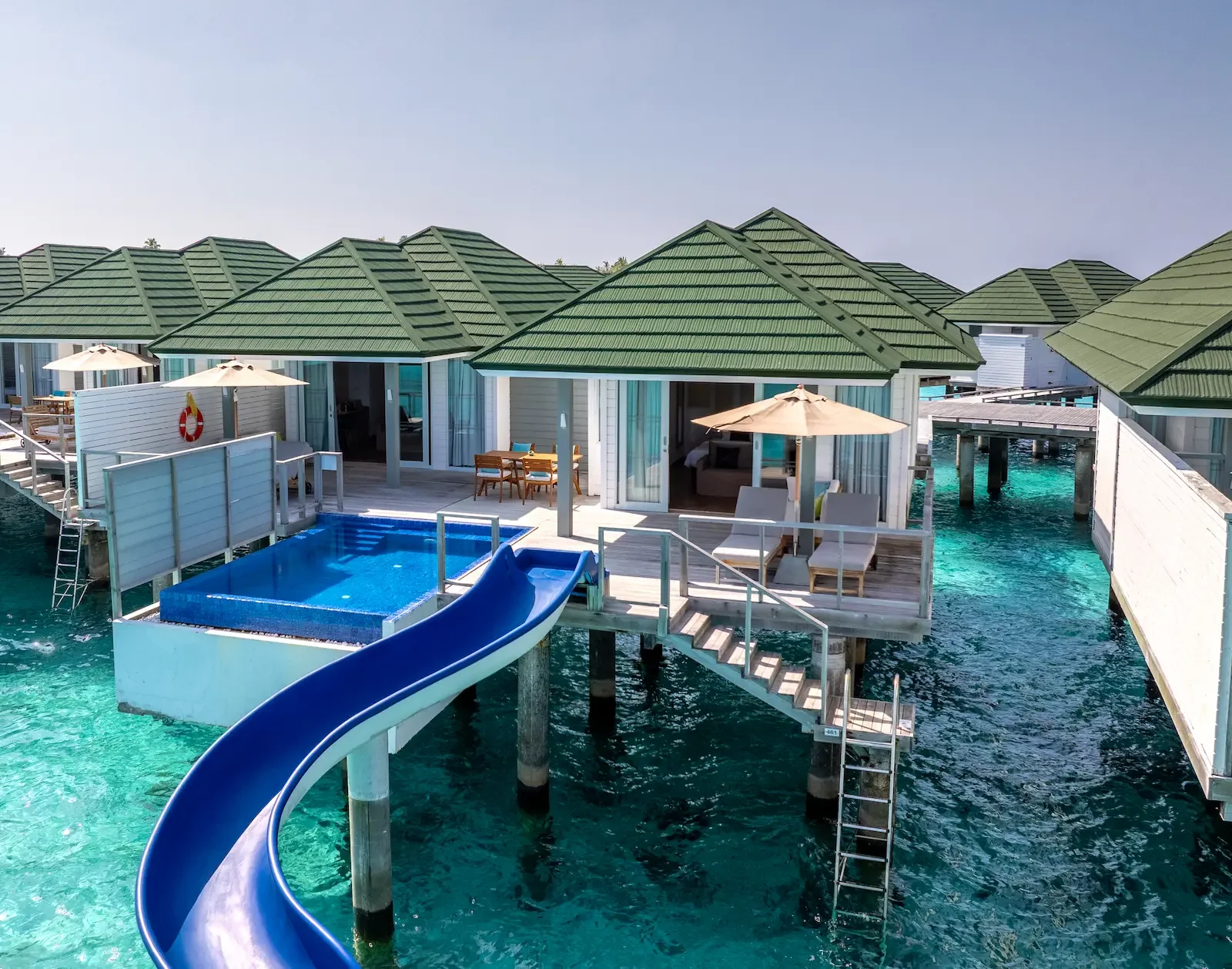 Two Bedroom Lagoon Villa with Pool + Slide, Siyam World Maldives