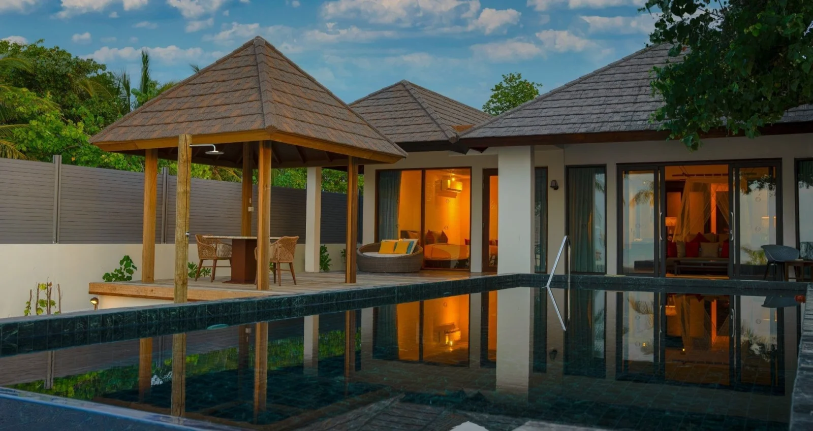 Two Bedroom Sunset Family Beach Villa with Pool, Atmosphere Kanifushi