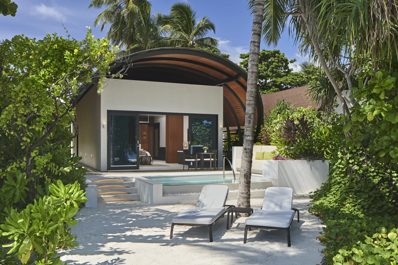 Deluxe Family Beach Villa Pool, The Westin Maldives Miriandhoo Resort
